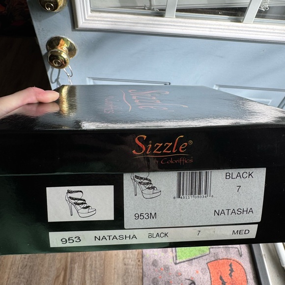 Black Rhinestone Heels - Picture 5 of 5